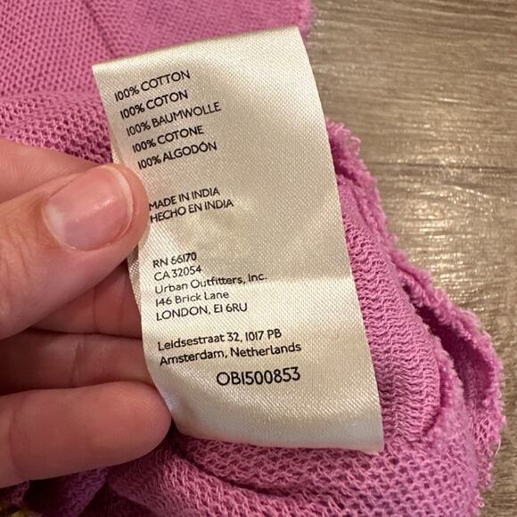 Free People Pink Ruched Crop Top - Picture 6 of 8